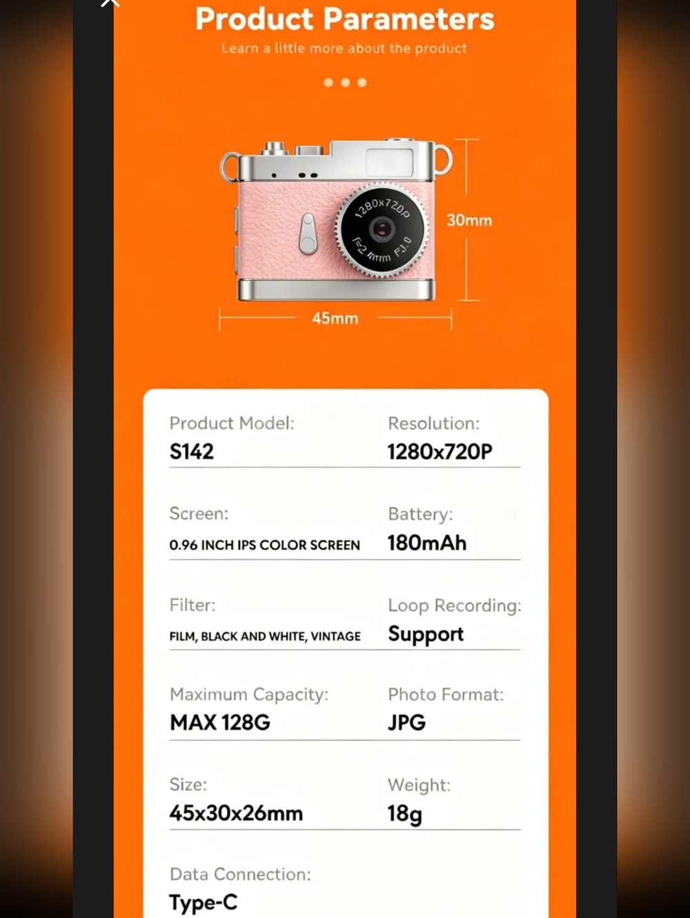 Mini Digital Camera NWT - Picture 4 of 5